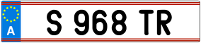 Trailer License Plate